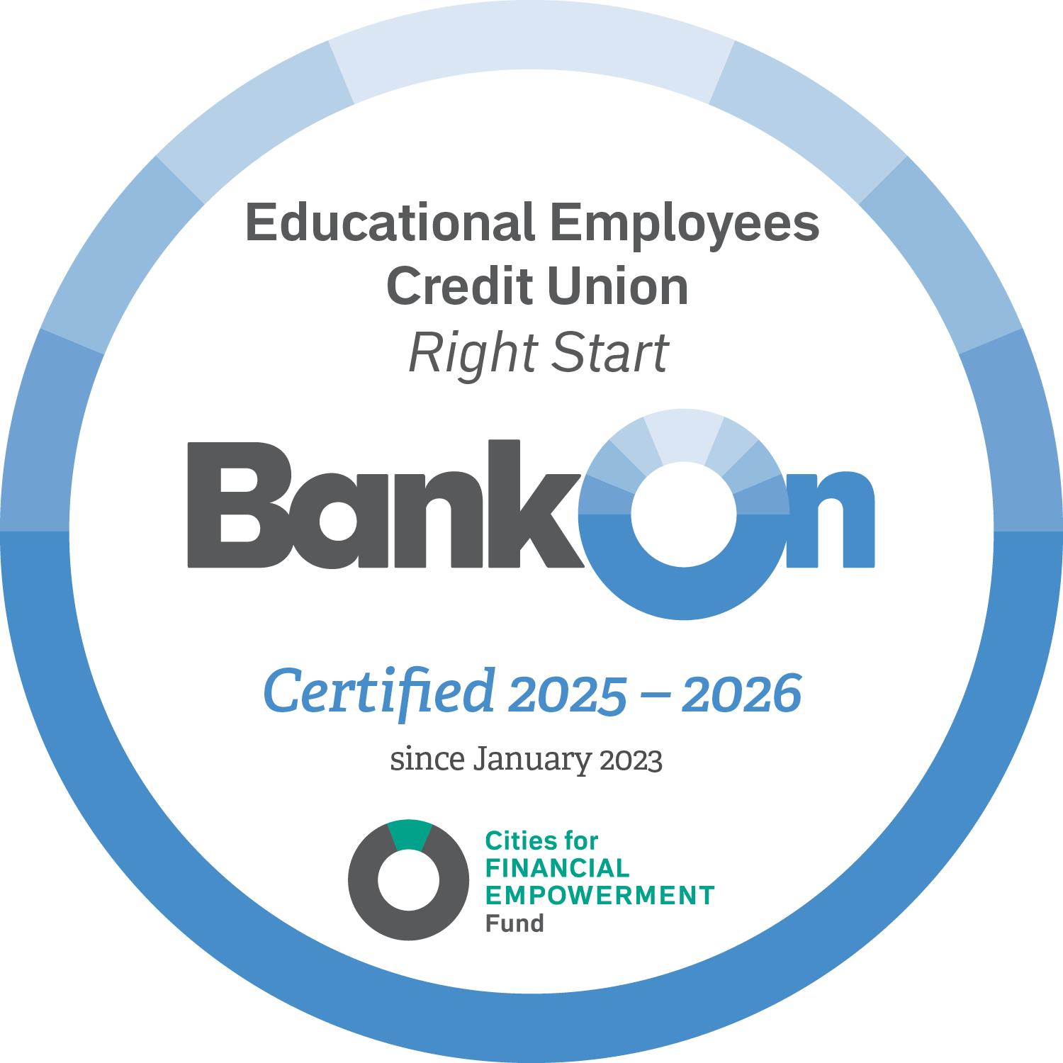 right start de educational employee's credit union certificada por bank on 2023-2024 desde enero de 2023 fondo de ciudades para el empoderamiento financiero